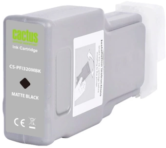 Картридж струйный Cactus CS-PFI320MBK PFI-320MBK черный матовый (300мл) для Canon imagePROGRAF TM-200/TM-200 MFP L24ei/TM-205/TM-300