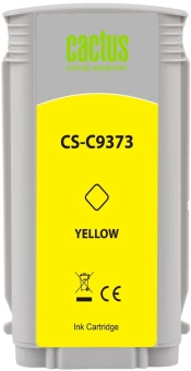 Картридж струйный Cactus CS-C9373 №72 фото желтый (130мл) для HP DJ T610/T620/T770/T1100/T1100/T1120/T1200