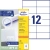 Этикетки Avery Zweckform 3424 A4 105x48мм 12шт на листе/70г/м2/белый/100л. матовое самоклей. универсальная