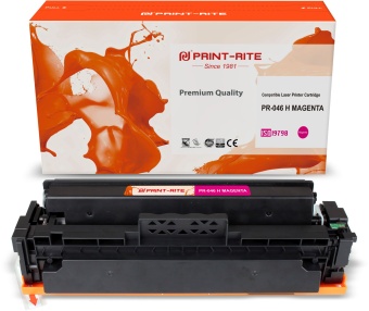 Картридж лазерный Print-Rite TFC453MPU1J PR-046 H MAGENTA 046 H Magenta пурпурный (5000стр.) для Canon LBP 653Cdw/654Cx/MF732Cdw/734Cdw/735Cx