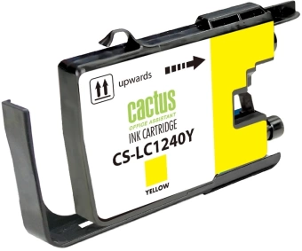 Картридж струйный Cactus CS-LC1240Y желтый (12мл) для Brother MFC-J6510/6910DW
