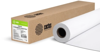 Бумага Cactus CS-PG200-61030 24"(A1) 610мм-30м/200г/м2/белый глянцевое для струйной печати втулка:50.8мм (2")