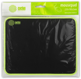 Коврик для мыши Cactus Black черный 250x200x3мм (CS-MPC-D01S)